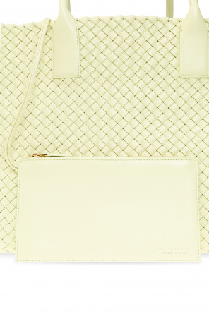 【DE MERIEL】VENETA SHOPPER BAG LARGE bottega veneta leather and raffia sandals